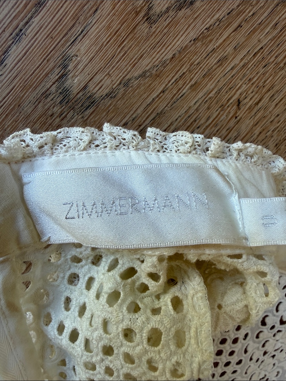 Zimmermann Ivory Crochet Maxi Dress with Tie Waist - Picture 3 of 6